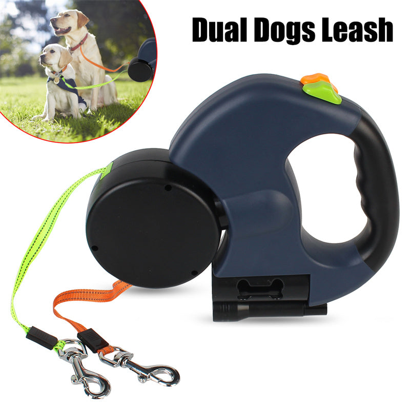 360 Swivel Retractable Dog Leash with LED Light