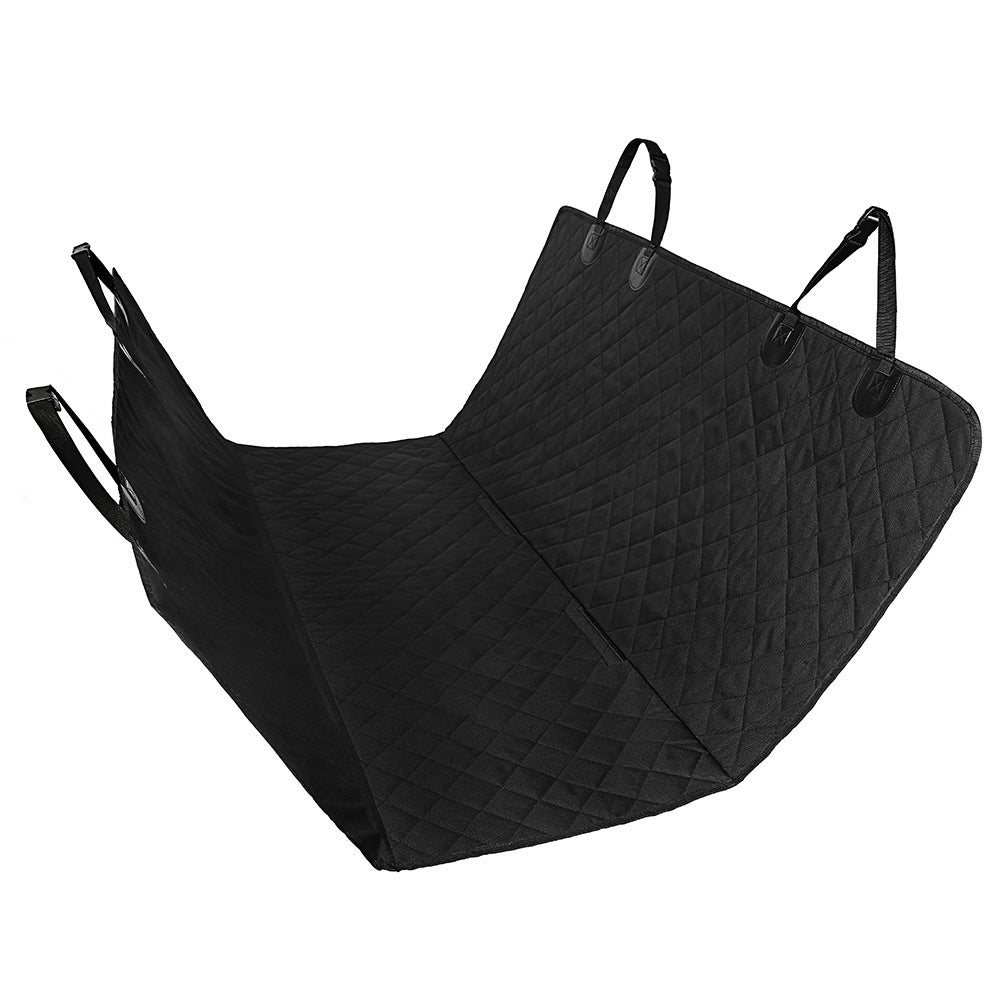 Dog Car Seat Cover with Mesh Window Zipper and Pocket