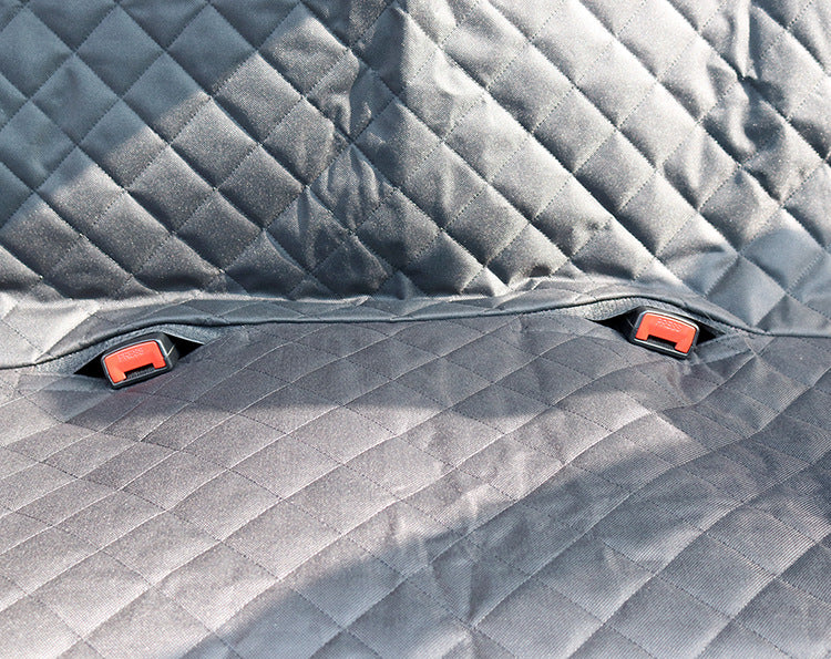 Dog Car Seat Cover with Mesh Window Zipper and Pocket