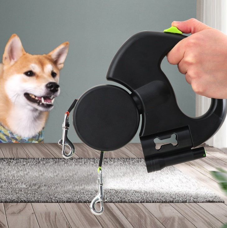 360 Swivel Retractable Dog Leash with LED Light