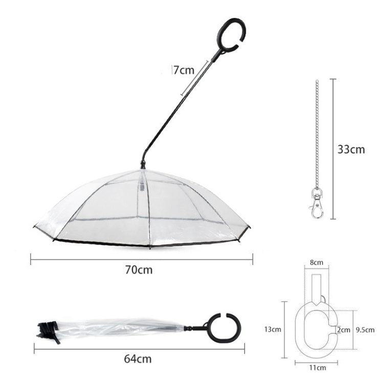 Adjustable Pet C Type Umbrella