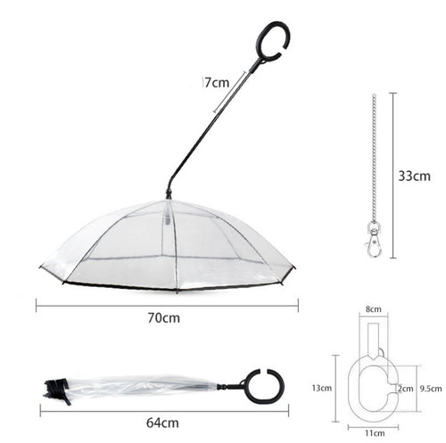 Adjustable Pet C Type Umbrella