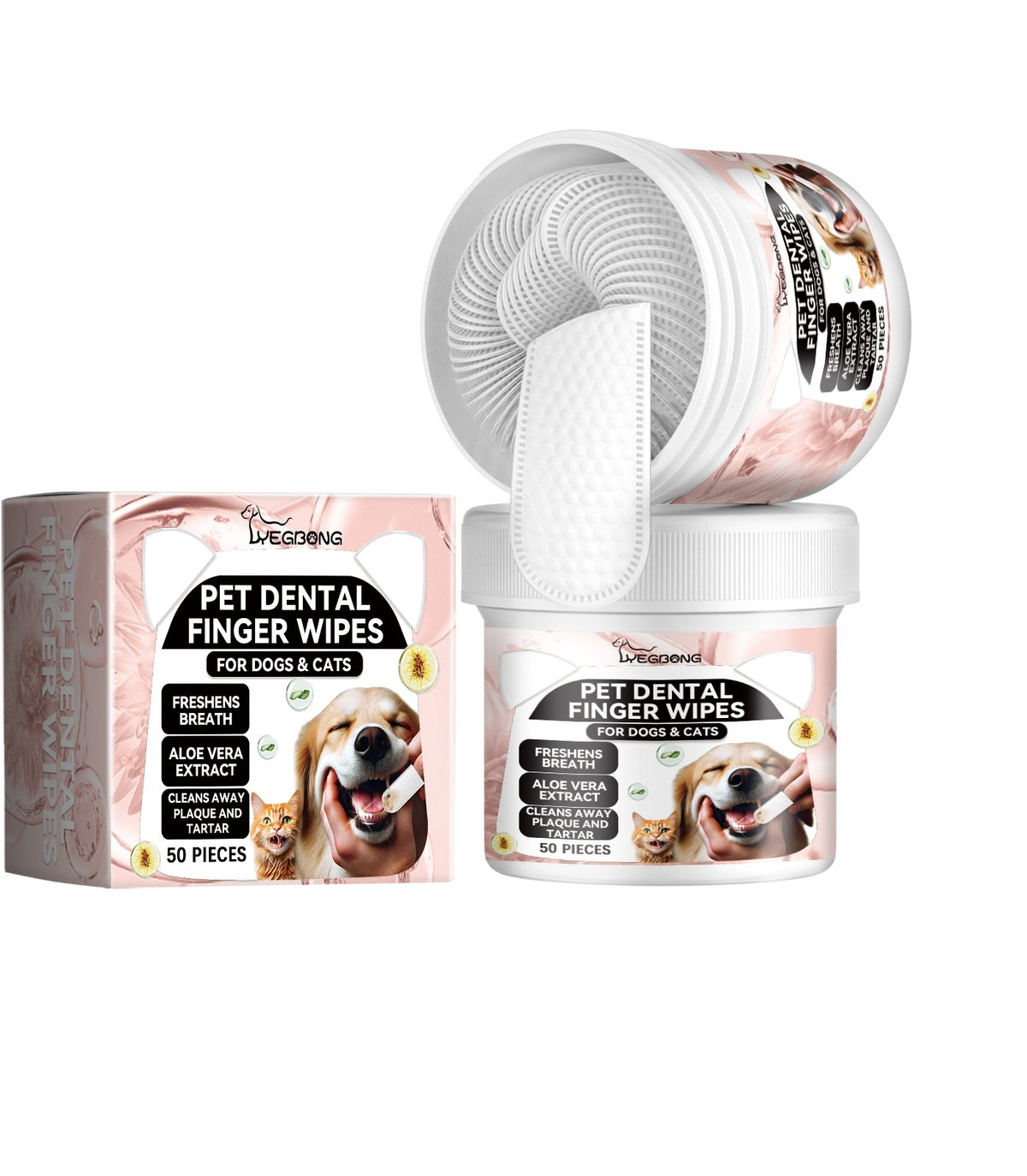 Pet Eye Cleaning Wipes for Dogs and Cats