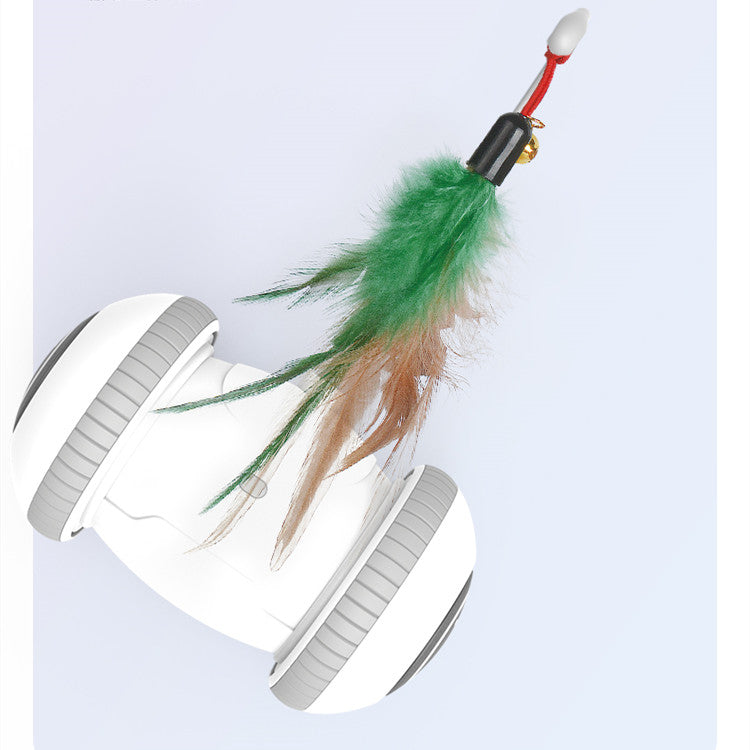 Interactive Cat Feather Toy for Indoor Play