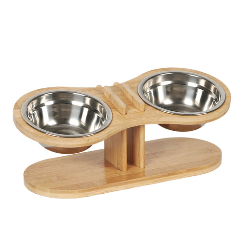 Adjustable Tilted Pet Feeding Bowl for Cats and Dogs
