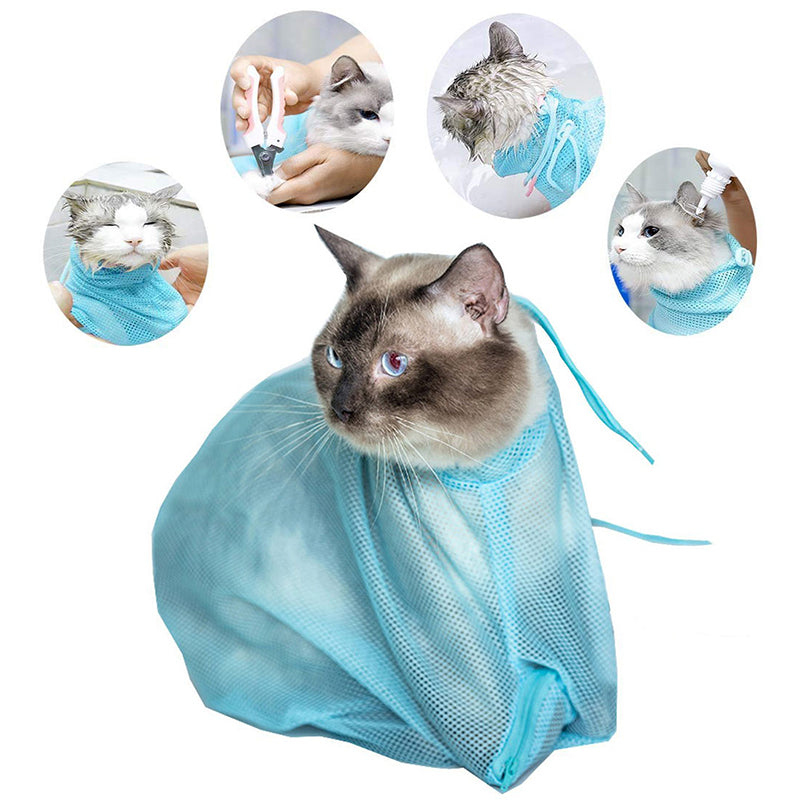 Pet Soft Cat Grooming Bag for Nail Trimming and Bathing