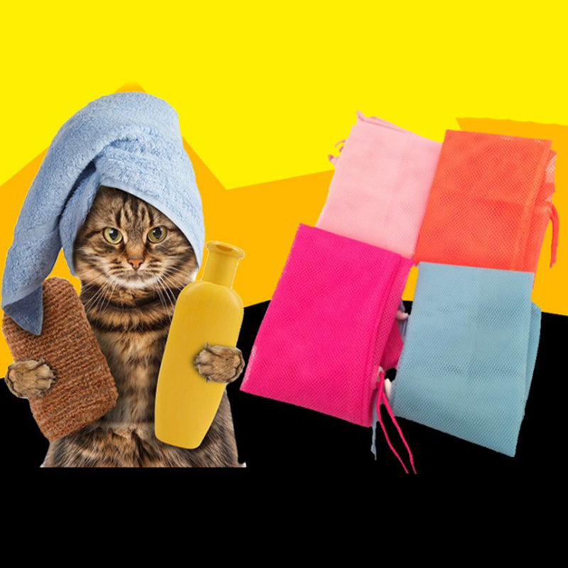 Pet Soft Cat Grooming Bag for Nail Trimming and Bathing