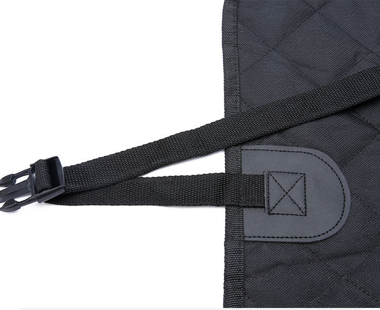 Dog Car Seat Cover with Mesh Window Zipper and Pocket