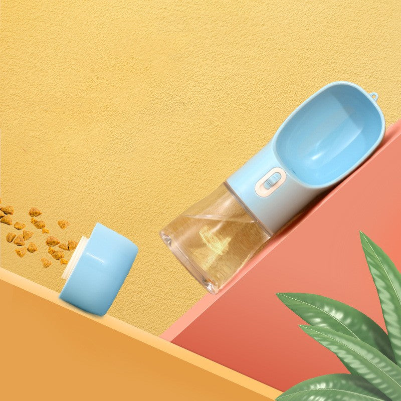 Portable Dog Water Bottle and Feeder Bowl for Travel