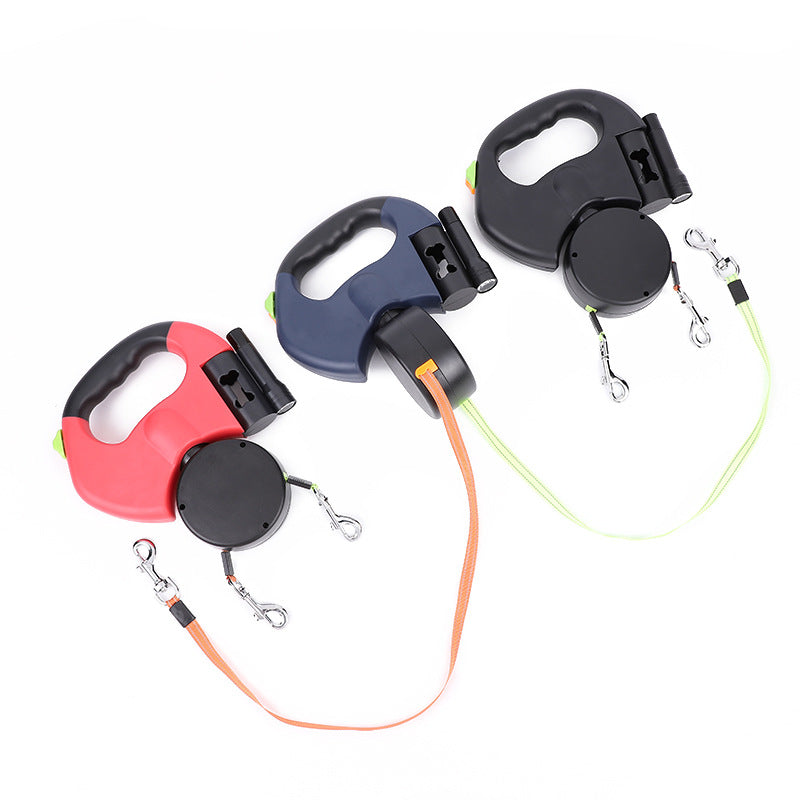 360 Swivel Retractable Dog Leash with LED Light