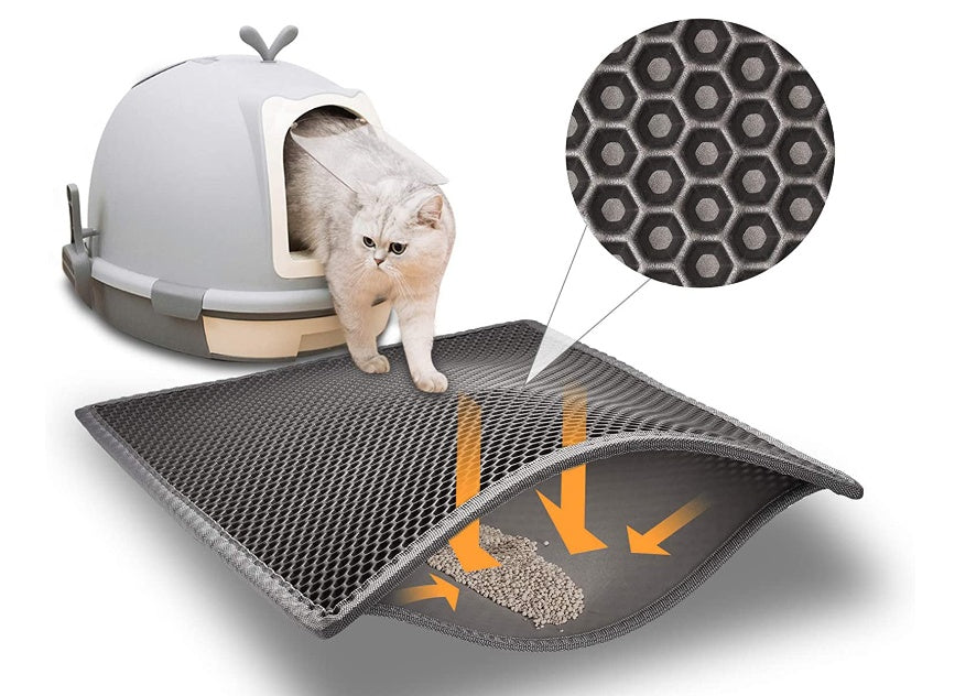 Double-Layer Pet Cat Litter Mat