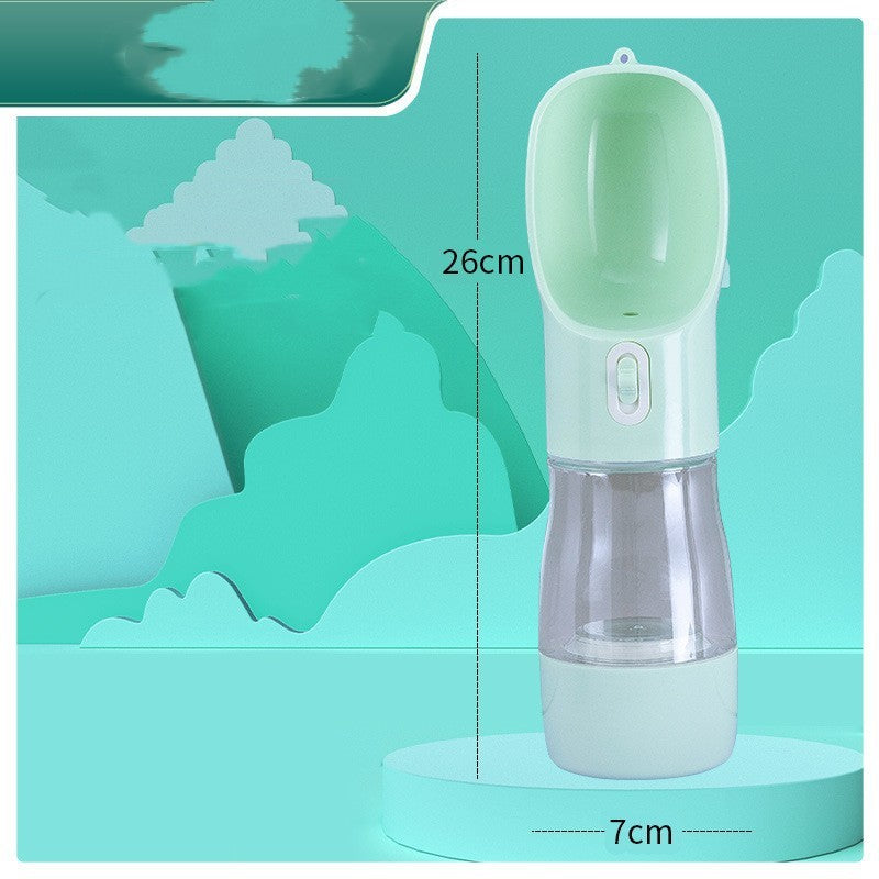 Portable Dog Water Bottle and Feeder Bowl for Travel