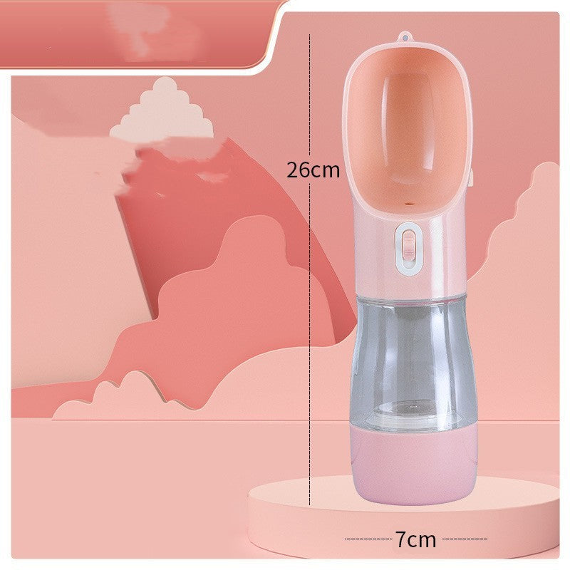 Portable Dog Water Bottle and Feeder Bowl for Travel